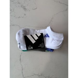 NWT Adidas Women's No Show Socks 6 Pack One Size